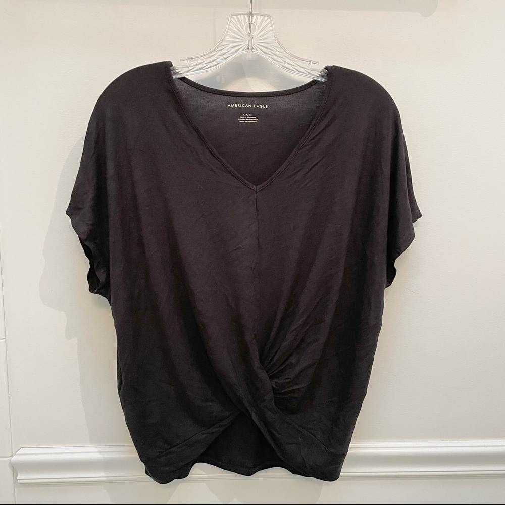 American Eagle Flowy V Neck Top - image 2